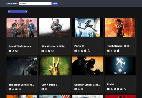 AngularVGDB Showcase